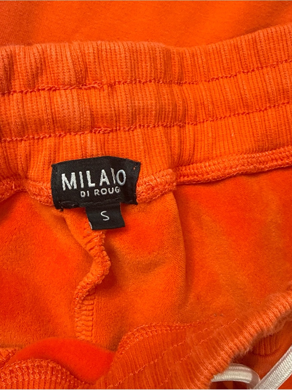 Milano Di Rouge Sweatpants Orange Color Size S A030426 - Picture 3 of 7